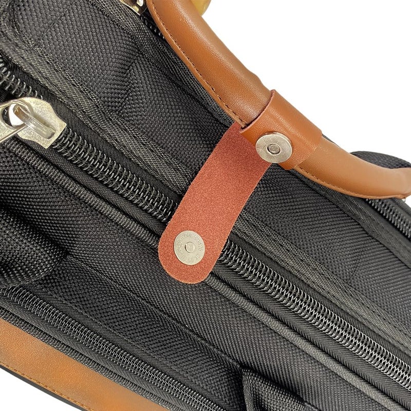 YoungMonic Alto Saxophone Case Nylon Saxophone Accessories Black Lightweight Strap Strong Hard Protect Alto Sax Case (Brown) - Image 4